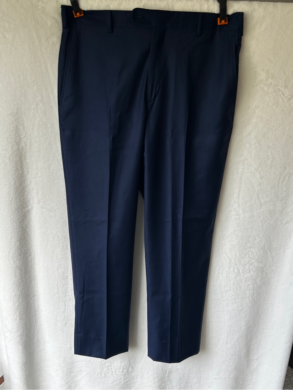Neiman Marcus Men's Dark Navy Dress Trousers made with Four Season 130s wool